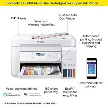 Epson EcoTank ET-3760 All-in-One Wireless Printer