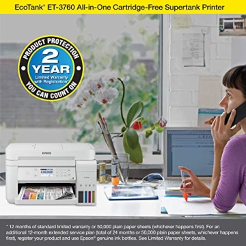 Epson EcoTank ET-3760 All-in-One Wireless Printer