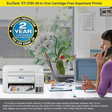 Epson EcoTank ET-3760 All-in-One Wireless Printer
