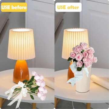 Voittozege 6 Pcs Galvanized Metal Vases with Handle Flower Metal Planter Galvanized Buckets Bulk Farmhouse French Flowers Bucket for Home Decor Wedding Table Centerpiece Decorations (Beige, 9.8 Inch)