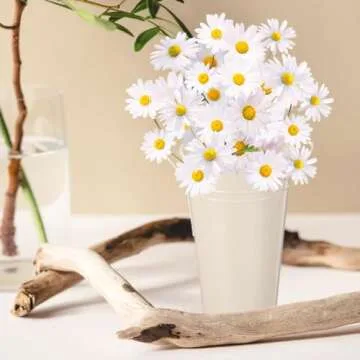 Voittozege 6 Pcs Galvanized Metal Vases with Handle Flower Metal Planter Galvanized Buckets Bulk Farmhouse French Flowers Bucket for Home Decor Wedding Table Centerpiece Decorations (Beige, 9.8 Inch)