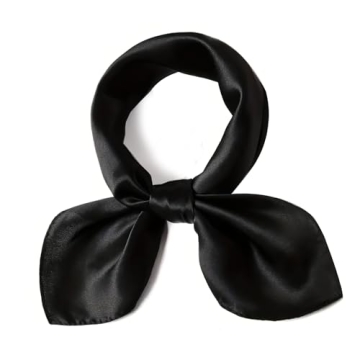 Vimate Black Silk Feeling Scarf, Stylish & Versatile