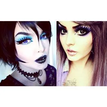 Elegant Lashes #301 The ORIGINAL Drag Queen Lash | Thick Long Black Human Hair False Eyelashes for Drag Halloween Dance Rave Costume