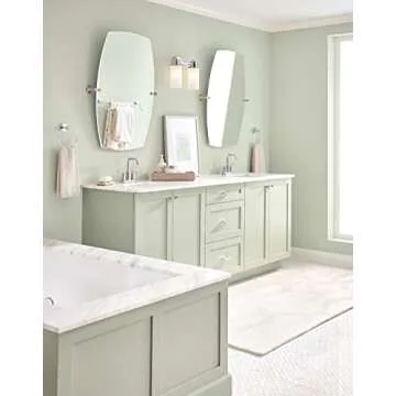 Moen Gibson Chrome Two-Handle Centerset High Arc Modern Bathroom Faucet with Drain Assembly, 6150