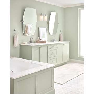 Moen Gibson Chrome Two-Handle Centerset High Arc Modern Bathroom Faucet with Drain Assembly, 6150