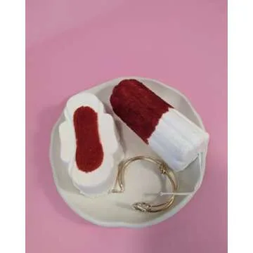 Tampon and Sanitary Pad Bath Bomb Gift Set