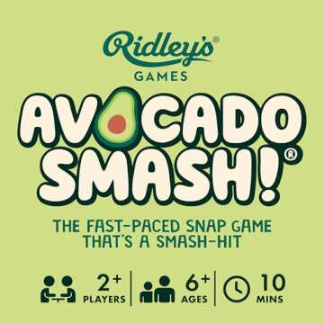 Ridley's Avocado Smash! 71 Piece Family Action Card Game with Storage Case,1 ea