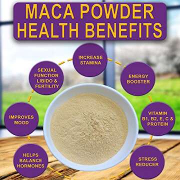 Divine Organics 2 Lb / 32 Ounce - Raw Peruvian Maca Powder - Certified Organic - Vegan, Antioxidant, Gluten Free - Mix in Coffee, Chocolate, Smoothies, Cereals - Yellow Peruvian Maca Root