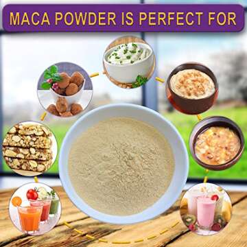 Divine Organics 2 Lb / 32 Ounce - Raw Peruvian Maca Powder - Certified Organic - Vegan, Antioxidant, Gluten Free - Mix in Coffee, Chocolate, Smoothies, Cereals - Yellow Peruvian Maca Root