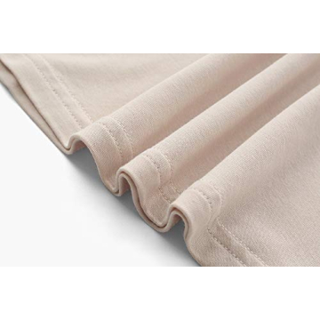 Kindcall Women’s Slim Fitted Mock Turtleneck Tops Long Sleeve Lightweight Base Layer Shirts (Beige1, Small)