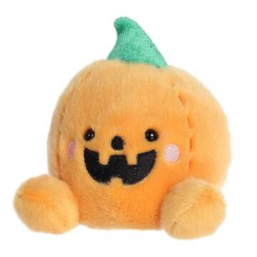 Aurora® Spooky Palm Pals™ Carver Jack O' Lantern™ Stuffed Animal - Pocket-Sized Play - Collectable Fun - Orange 5 Inches, Small, 13553