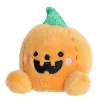 Aurora® Spooky Palm Pals™ Carver Jack O' Lantern™ Stuffed Animal - Pocket-Sized Play - Collectable Fun - Orange 5 Inches, Small, 13553