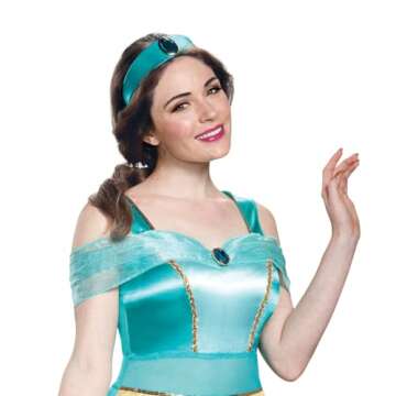 Disguise Women's Jasmine Deluxe Costume - Turquoise