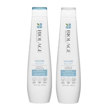 Biolage Volume Bloom Shampoo & Conditioner Set | Lightweight Volume & Shine | For Fine Hair | Parabe...