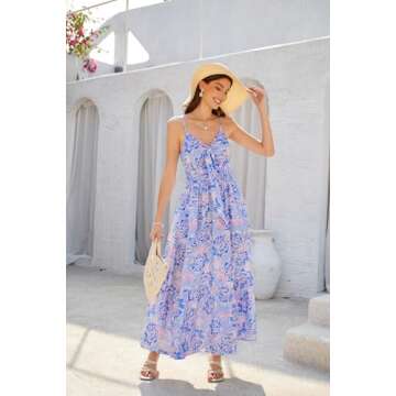 Stylish Summer Floral Maxi Dress for Women