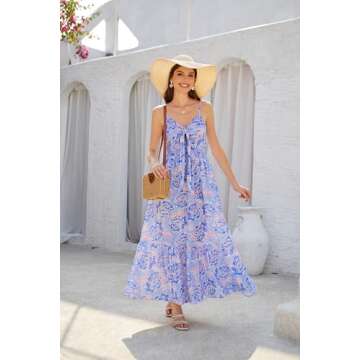 Stylish Summer Floral Maxi Dress for Women