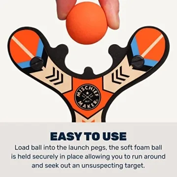 Mischief Maker Wooden Slingshot for Kids - Safe Outdoor Fun