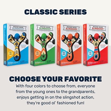 Mischief Maker Wooden Slingshot for Kids - Safe Outdoor Fun