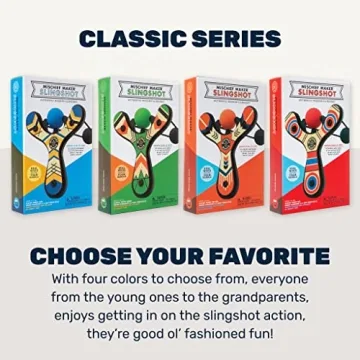 Mischief Maker Wooden Slingshot for Kids - Safe Outdoor Fun