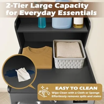 Royxen 2-Tier Washer Dryer Countertop for Laundry Organization