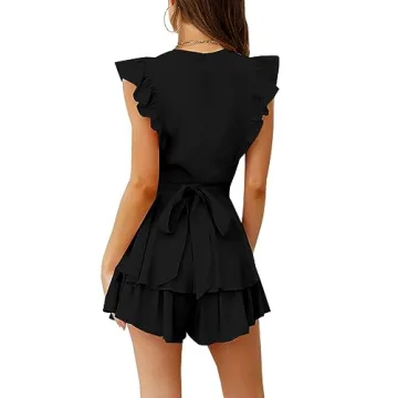 Stylish SPRIME Women's Floral Lace Romper for Summer Fun