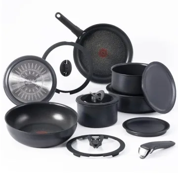 T-fal Ingenio Expertise Non Stick Cookware Set - Versatile 14 Piece Set with Detachable Handles for ...