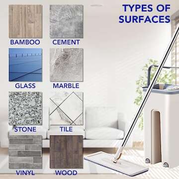 Microfiber Mop Cleaning Pads Flat: 6 Packs 13" X 4.9" Washable Pads for Floor Cleaning Compatible with Tethys & Most 13 Inch Flat Mop - Pads Replacement for Flat Mop or Mop Bucket Set