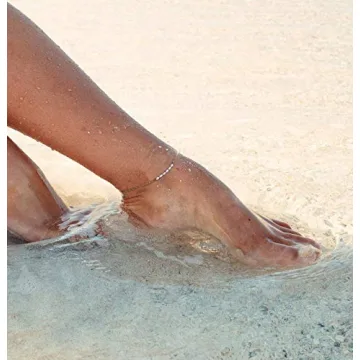 Stylish WEARON Gold Pearl Anklet for Women Adjustable