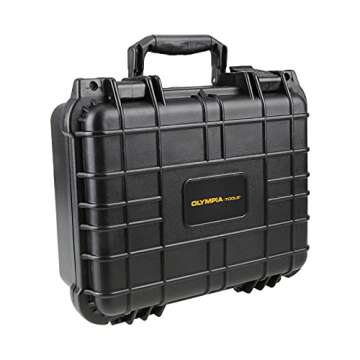 Olympia 13.47" Waterproof Hard Case with DIY Customizable Foam, Fit use of Gear, Equiment, Camera an...