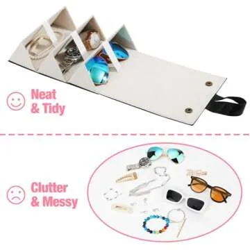 MoKo Sunglasses Organizer - Stylish Travel Glasses Case