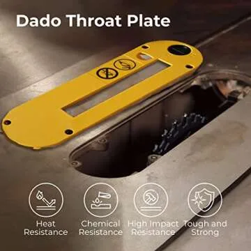 Premium Dado Throat Plate for DeWalt Table Saws