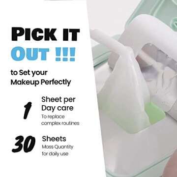 DEWYTREE Pick and Quick Refreshing Aqua Mask 30 Sheets | Moisturizing Sheet Masks for Face w/Hyaluronic Acid | Gentle Korean Sheet Mask Skin Care w/Amino Acids | Hydrating Face Mask Sheets