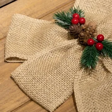 3 Inch Burlap Ribbon 10 Yards Natural Brown Craft Decor