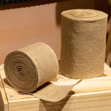 3 Inch Burlap Ribbon 10 Yards Natural Brown Craft Decor