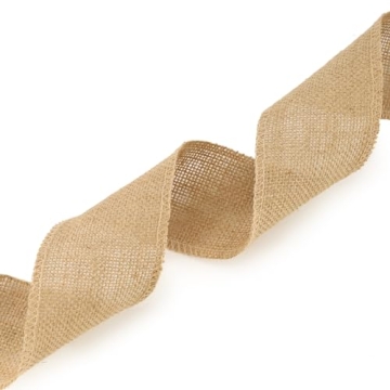 3 Inch Burlap Ribbon 10 Yards Natural Brown Craft Decor