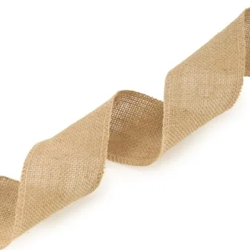 3 Inch Burlap Ribbon 10 Yards Natural Brown Craft Decor