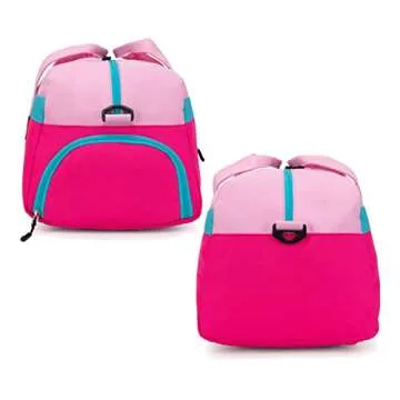 HawLander Kids Duffle Bag for Boys or Girls, Fit School Practice, or Overnight Travel (Pink)