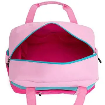 HawLander Kids Duffle Bag for Boys or Girls, Fit School Practice, or Overnight Travel (Pink)