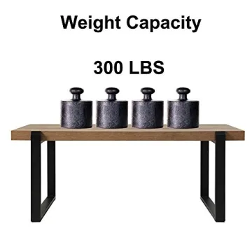 FOLUBAN Rustic Coffee Table for Living Room - Easy Assembly