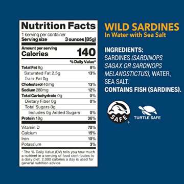 Wild Planet Sardines in Water - Sustainable & Tasty