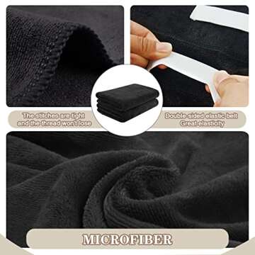 SUNLAND Microfiber Hair Towels for Quick Drying and Comfort