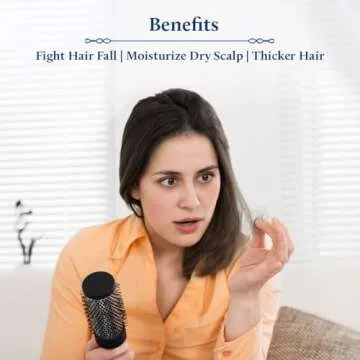 Blue Nectar Anti Hair Fall Shampoo with Amla, Honey and Mulethi, Paraben and Sulfate Free Shampoo for Women and Men Natural Hair Shampoo for Thick Hair (10 Herbs, 6.76 Fl oz)