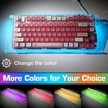 UCINNOVATE RGB Acrylic Keyboard Riser for Ergonomic Typing