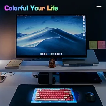 UCINNOVATE RGB Acrylic Keyboard Riser for Ergonomic Typing