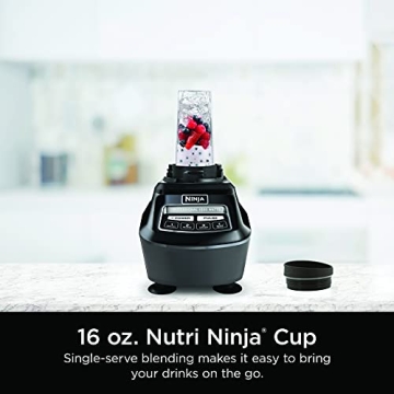 Ninja Blender, Food Processor, Blender for-Smoothies, Includes Pitcher, Smoothie Cup, and 8-Cup Bowl, Salsa, Dough, Shakes, Slush, and Frozen Drinks, Mega Kitchen System, Black, BL770AMZ