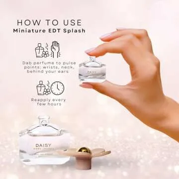Marc Jacobs Daisy Eau so Fresh Perfume for Women EDT Mini Splash, 0.13 Ounce