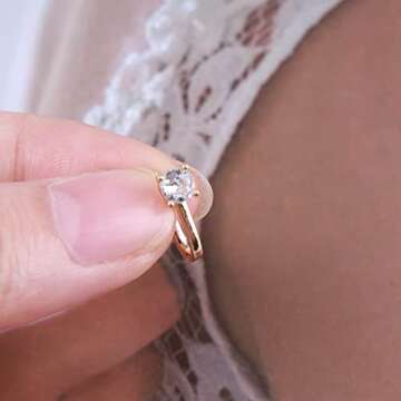 Andelaisi Punk Crystal Circle Clip On Nose Ring Vintage CZ Circle Fake Nose Ring Gold Round Nose Cuff Hoop Ring Non Pierced Nose Ring Gothic Clip On Nose Ring Jewelry for Women