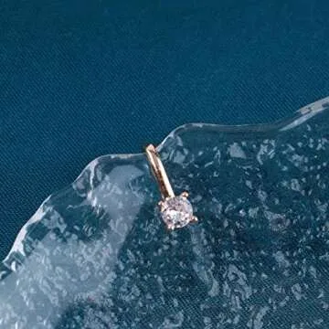 Andelaisi Punk Crystal Circle Clip On Nose Ring Vintage CZ Circle Fake Nose Ring Gold Round Nose Cuff Hoop Ring Non Pierced Nose Ring Gothic Clip On Nose Ring Jewelry for Women