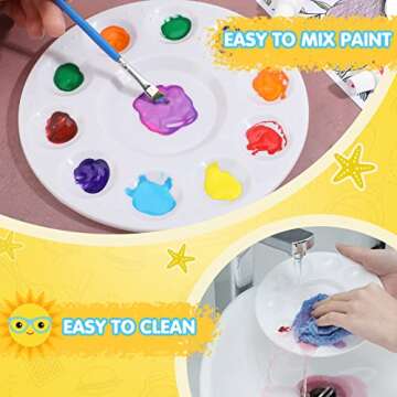 200 Pcs Washable Paint Tray Palettes for Art Projects