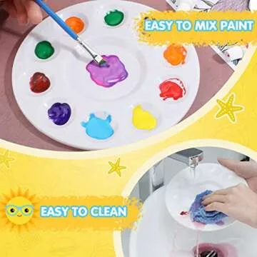 200 Pcs Washable Paint Tray Palettes for Art Projects